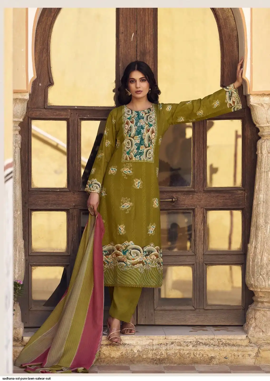 Sadhana Sol Pure Lawn vol 11 view 4